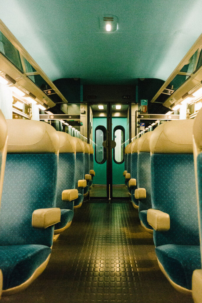 Balade matinale au bord d'un train entre Bayonne et Bordeaux