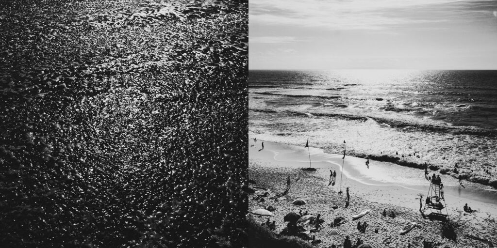 Ballade envoutante avec une chère amie, sur la plage de Biarritz.